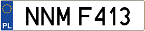 Trailer License Plate
